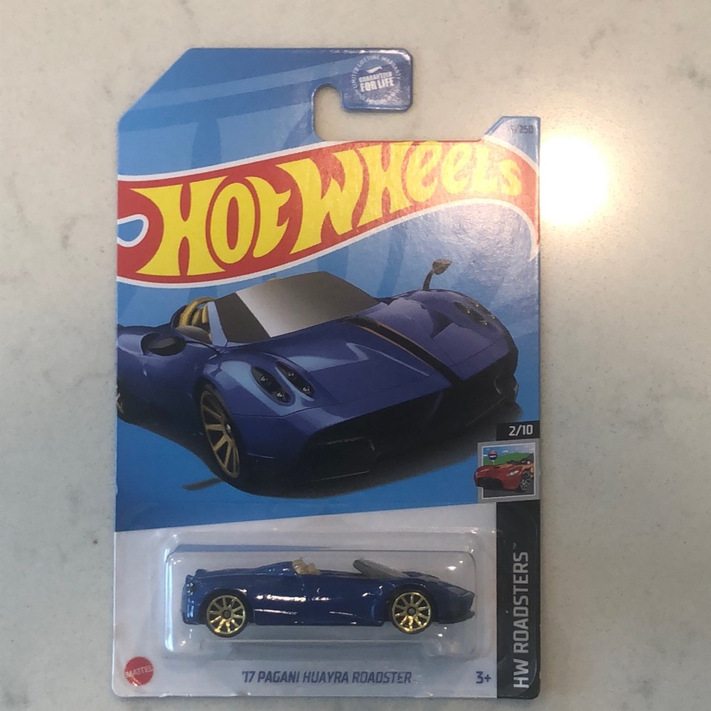 Blue '17 Pagani Huayra Roadster